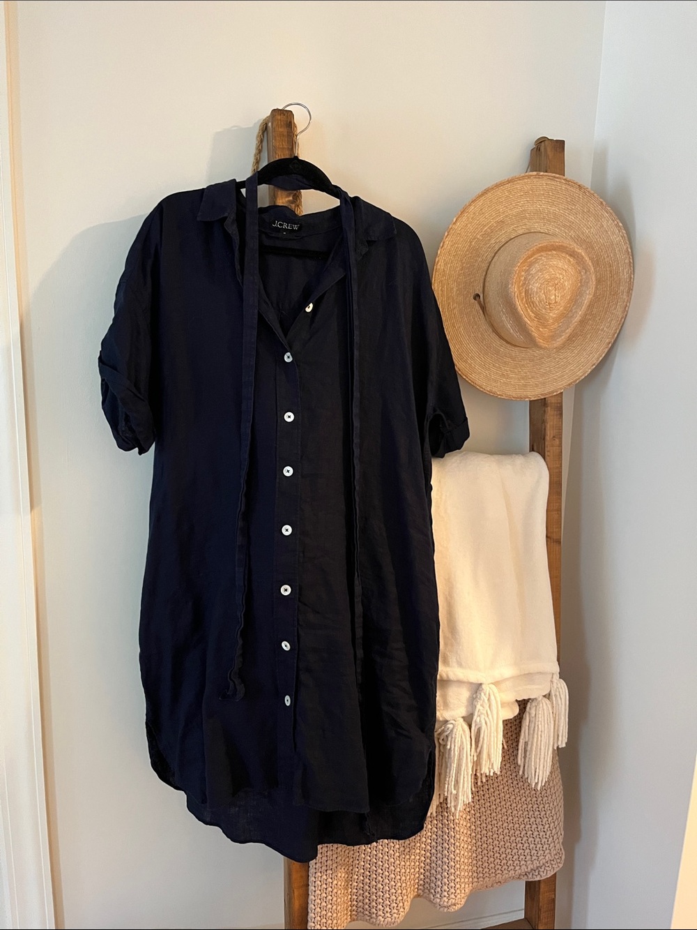 J. Crew Capitaine Shirtdress in Linen